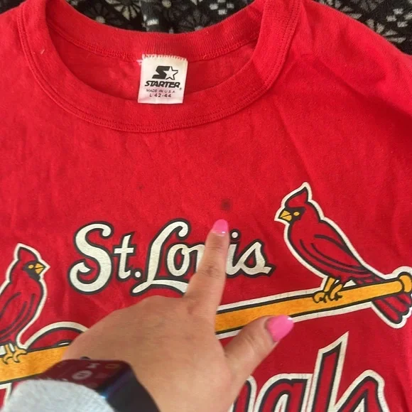 91’ Starter Cardinals Baseball T-Shirt - Picture 5 of 6